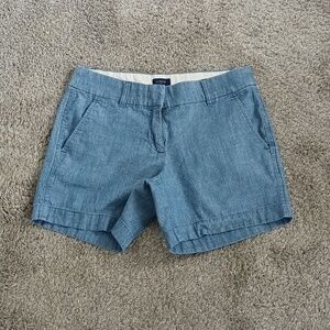 J Crew blue shorts, run large